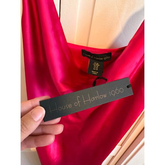 NWT House of Harlow 1960 Satin Dress Size Medium - Picture 4 of 6